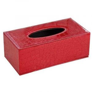 (Crocodile Pattern)PU M&eacute;nage Bureau Rectangulaire Bo&icirc;te De Mouchoirs en Papier Porte-Bo&icirc;te Couverture Cas Serviette Porte-Voiture Voiture D&eacute;coration