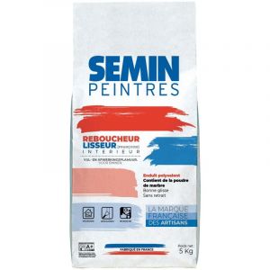 Semin - Enduit de rebouchage et lissage en poudre Reboucheur s&eacute;chage rapide - int&eacute;rieur - sac de 5 kg