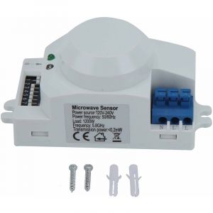 Capteur radar &agrave; micro-ondes &agrave; 360 degr&eacute;s D&eacute;tecteur de mouvement Interrupteur d'&eacute;clairage intelligent 220V240VAC SK600