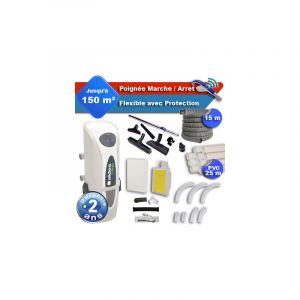 Aldes - Aspirateur central C.Axpir® Dynamic garantie 2 ans + flexible rétractable 15 m avec housse de protection + poignée marche/arrêt + 7