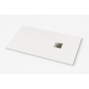 Receveur de douche Ardesia extra-plat couleur Blanc RAL 9003 75x170cm grille Acier