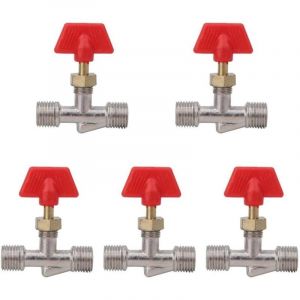 5 Pcs Valve Compresseur D'air Robinet &Agrave; Aiguille Float Ball Valve Structure Pi&egrave;ces De Rechange Compresseur D'air Tuyau Tuyau Tuyau Tuyau Tuyaux &Agrave; Air