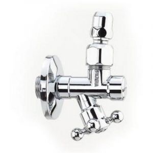 Va Albertoni Robinet sous e'vier avec filtre a' vis 1/2 x 3/8 avec poigne'e de cuvette en laiton robinet de remplacement pour lavabo de salle de bain