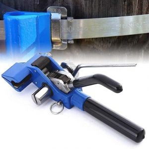 Debuns - Tendeur de feuillard, Outil pour tendeur en acier inoxydable, Attaches de c&acirc;ble Fixation de coupe de tension, Outil de mise en bande guid&eacute; &agrave;