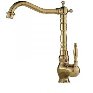 Robinet Cuisine Robinet de cuisine de Style rétro, robinet d'évier de salle de bains, lavabo en laiton massif, mélangeur d'eau chaude et froide,