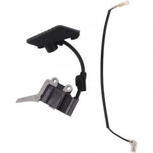 Bobine d'allumage TJ53, en acier et en caoutchouc, pi&egrave;ce de bobine d'allumage de fabrication fine pour le remplacement de la tondeuse &agrave; gazon - Eosnow