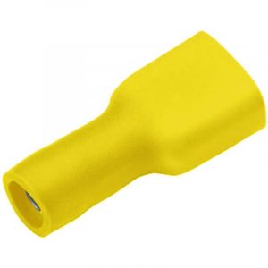 Cimco - Cosse clip 4.8 mm x 0.8 mm 180272 180 &deg; enti&egrave;rement isol&eacute; jaune 1 pc(s) D24485