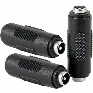SNQ - 3 Pcs dc Connecteur d'alimentation Femelle à Femelle de 5.5x2.1mm, Adaptateur de coupleur Femelle à Femelle pour cctv