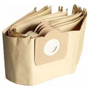 Sac Aspirateur Karcher WD3, Lot de 5 Sacs droits Aspirateur pour Karcher WD3, WD 3 Premium, WD3200, WD3500P, A2204, A2204, A2534, SE4001 TRIMEC