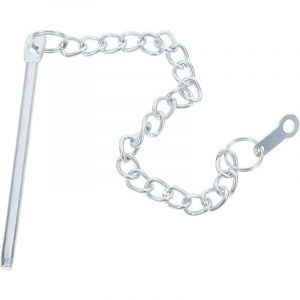 Accessoires pour parasols de jardin avec sangle de fixation, cha&icirc;nette m&eacute;tallique, compatibles avec les parasols d&eacute;port&eacute;s et autres mod&egrave;les.