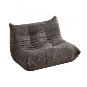Canap&eacute; deux places Togo en chenille, fauteuil de sol, fauteuil d'appoint sans accoudoirs, pouf, fauteuil de chemin&eacute;e style Togo avec mousse &agrave; m&eacute;moire