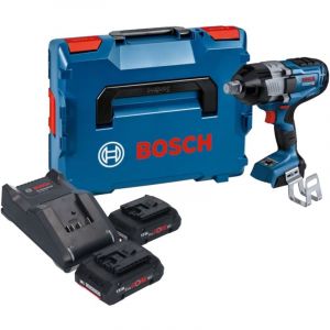 Bosch Professional - Bosch gds 18V-1600 hc Professional Visseuse à choc sans fil 18 v 1600 Nm 3/4'' biturbo Brushless + 2x batterie ProCORE 4,0 Ah +