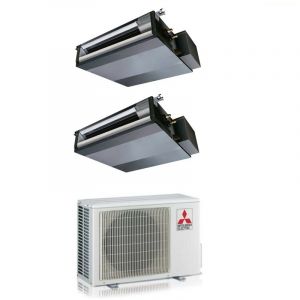 Climatiseur à double onduleur Mitsubishi Electric sez-m 12+12 avec MXZ-2F53VF R-32 Wi-Fi en option 12000+12000