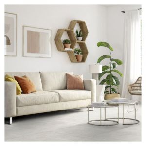 Dalle de sol PVC prête à poser effet béton suave beige GERFLOR - 2.23 m²