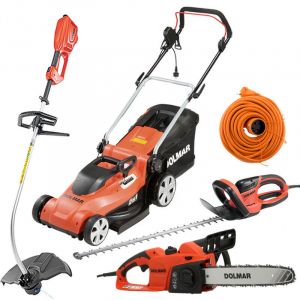 PACK - DOLMAR Tondeuse 41cm EM410 + Coupe-Herbe ET101C + Taille-Haie 65cm HT6510 + Tron&ccedil;onneuse 40cm ES43TLC + Rallonge 40m