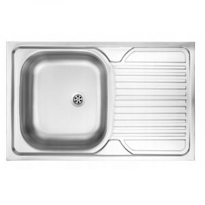 &Eacute;vier &agrave; poser 1 bac 80x50 cm d&eacute;cor siphon Apollo