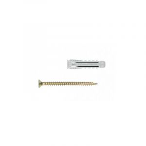 Cheville bz T4S+TP-PO quadruple expansion avec vis à bois 8x40 mm & 5x60 mm - Blister de 6 pièces