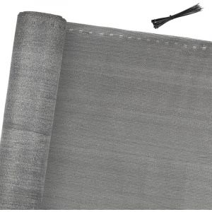 Einfeben - Brise vue renforcé 1 x 10 m Brise vue Pour Balcon hdpe barrière maille pare brise Gris
