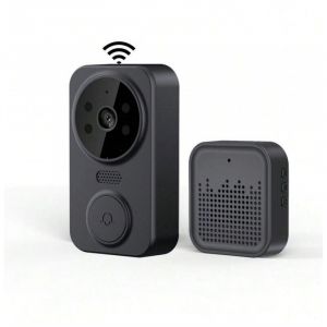 Sonnette vid&eacute;o intelligente sans fil, cam&eacute;ra HD, d&eacute;tection de mouvement, alarme infrarouge, sonnette de s&eacute;curit&eacute;, WiFi