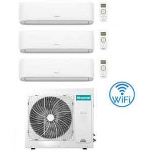 Hisense - Climatiseur Hi Comfort Wifi R32 Trial Split Inverter 7000 + 7000 + 9000 btu avec eu. 3AMW62U4RJC Classe a++/a+