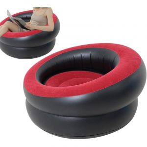 Canap&eacute; Gonflable Si&egrave;ge Souffl&eacute; Meuble Jardin Salon Canap&eacute; Textur&eacute; Velours pour Film Ext&eacute;rieur S&eacute;jour Camping Dorm