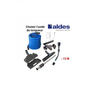 Set ALDES 8 accessoires + 1 flexible avec poignée standard chromée remplace la poignée de commande pneumatique ALDES 11070062 avec douille de