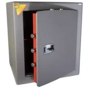 TECHNOMAX - Coffre-fort &agrave; fixer &agrave; cl&eacute;, certifi&eacute; EN 14450:18-S2, 7 p&ecirc;nes, 70 L, 49x40x40 cm