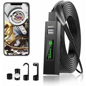 Cam&eacute;ra Endoscope WiFi Camera Endoscopique 1200P hd Camera Inspection Canalisation avec lumi&egrave;re led pour iPhone/Android T&eacute;l&eacute;phone