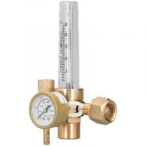 R&eacute;gulateurs de CO2 Argon, R&eacute;gulateur de Soudage MIG pour Soudeur TIG 5/8 Pouces, Manom&egrave;tre 0-3500 Psi, R&eacute;gulateur de Soudage au Gaz avec D&eacute;bitm&egrave;tre
