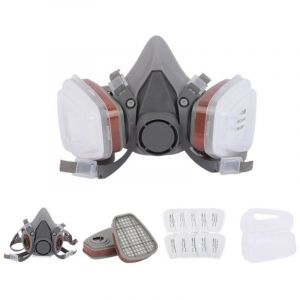 Masque de protection Masque Protection 7 In 1, Masque Peinture, R&eacute;utilisable Avec Filtre Anti Poussi&egrave;re,Masque a Gaz Respiratoire Avec Filtre Pour