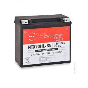 NX - Batterie moto Gel YTX20HL-BS / YTX20L-BS / NTX20HL-BS 12V 18Ah