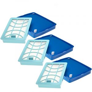 Lot de 6 filtres compatible avec Philips PowerPro Expert FC9734/01, FC9735, FC9736, FC9737, FC9738, FC9739, FC9741/09 aspirateur - Vhbw