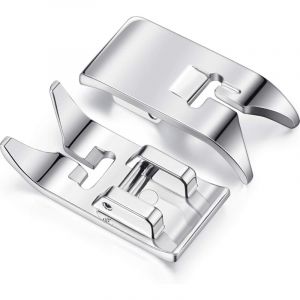 2 Pièces Pied Presseur pour Machine à Coudre Pied-de-Biche pour Machine à Coudre Pied Zig Zag Usage Général Universel pour la Plupart des Machines À