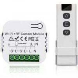 Kit de commande de volet roulant, commande du moteur de volet roulant, t&eacute;l&eacute;commande RF + module r&eacute;cepteur, port&eacute;e jusqu'&agrave; 100 m, interrupteur pour