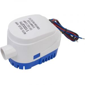 Pompe de cale Automatique 1100GPH 24V, Pompe Submersible Automatique avec Interrupteur Flotteur int&eacute;gr&eacute; pour Pompe de Cale Marine Pompe &agrave; Eau pour