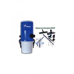 Aspiration centralisée SAPHIR 250N GARANTIE 2 ANS (jusqu’à 250 m²), UNELVENT 620335 + trousse inter 9 ML + 8 accessoires + 1 kit de nettoyage micro