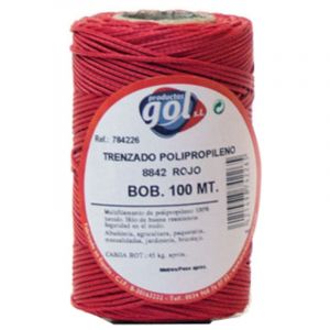 Bobine de 100 m de corde de ma&ccedil;on rouge 784226