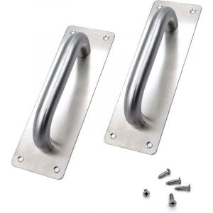 ZVD - 200 x 65 mm)Poign&eacute;es de porte coulissante, poign&eacute;es de porte en acier inoxydable, portes coulissantes, placard, toilettes, garage, abri de