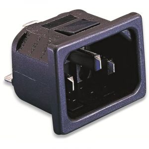 BULGIN PX0575/15/28, connecteur &eacute;lectrique PX, vertical, 2+PE, 10 A, noir