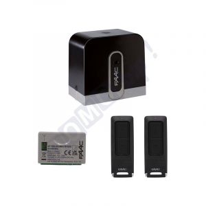 Kit de Motorisation FAAC C720 avec Récepteur XF FDS et 2 Télécommandes pour Portail Coulissant jusqu'à 400 kg