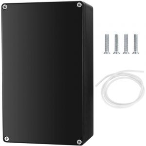 Boite de Derivation Etanche IP67 Electrique Exterieur, Bo&icirc;te de Jonction Connecteurs, Boitier Plastique Electronique Ext&eacute;rieur (Noir 20X12X7.5CM)