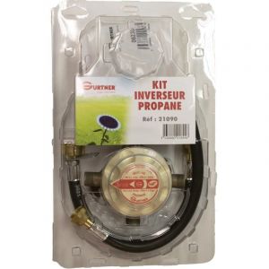 Kit propane 2 bouteilles - d&eacute;tendeur inverseur limiteur 6kg/h 1,5bars