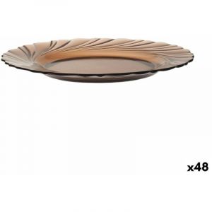 Duralex Beau rivage Assiette Plate Marron 23.5 cm