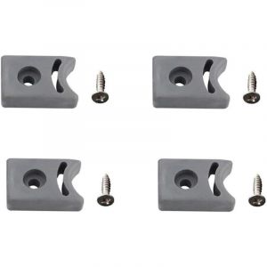 CCYKXA Lot de 4 but&eacute;es de poulie de porte et pare-chocs, haut et bas, pour cabine de douche coulissante en plastique