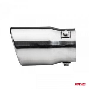 Awelco - Embout de silencieux d'&eacute;chappement en acier inoxydable mt 017 chrom&eacute; AMIO-02348