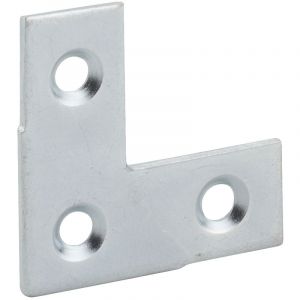 Equerre de fen&ecirc;tre pour porte, 30x30x12,5mm, bouts carr&eacute;s, acier zingu&eacute; - Thirard