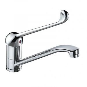 Mitigeur d'&Eacute;vier PRESTO Sanifirst &agrave; Bec Orientable avec Commande au Coude - 75637