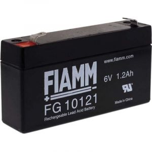 FIAMM Batterie au plomb rechargeable FG10121 6V 1200mAh-7,2Wh Lead-Acid Noir