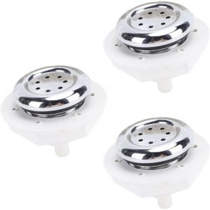 BEBUSINGOTO Bulle de Spa &agrave; 7 Trous, 3pcs PVC Bubble Jet Buse Accessoire pour Baignoire, Piscine, Buse de Piscine de Nat