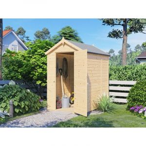 Abri de jardin bois BALI - 120 x 180 cm - Cabane de jardin - Cabanon - Stockage - Local poubelle